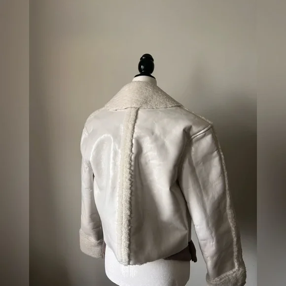 Mistress Rocks Cream Cropped Jacket - Picture 3 of 6